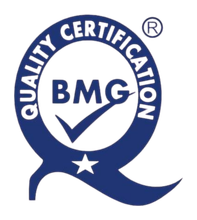 BMG Quality Certification mark for the manufacturing partner