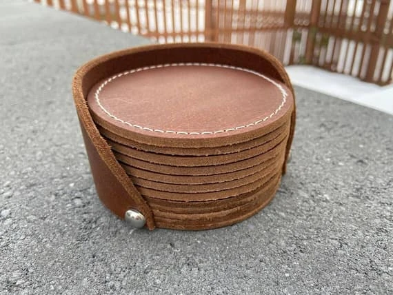 Round Coasters with stand